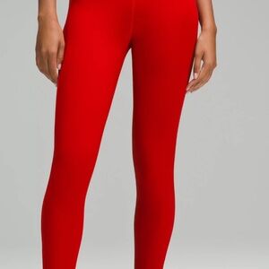 Lululemon Bold Red Leggings 6